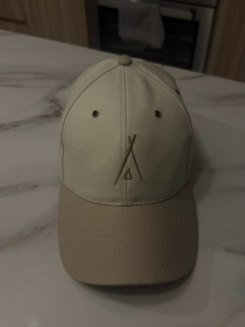Nikki Beach Neutral Two-Tone Baseball Cap with Logo
